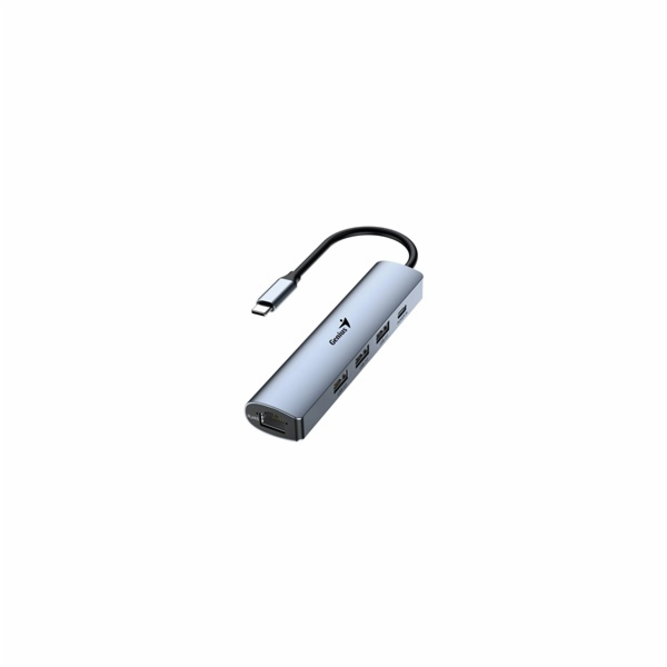 GENIUS hub UH-545/ USB-C na RJ45 Gigabit/ 3x USB3.0/ USB-...
