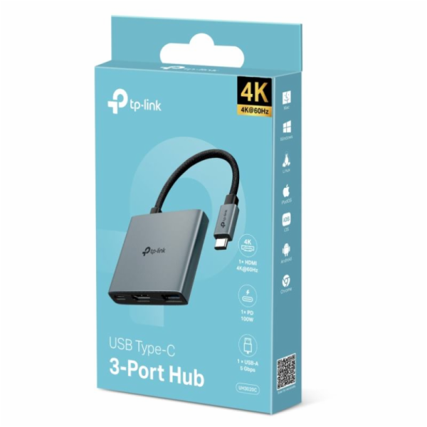 Dokovací stanice TP-Link UH3020C USB-C, HDMI, 1x USB C, 1...
