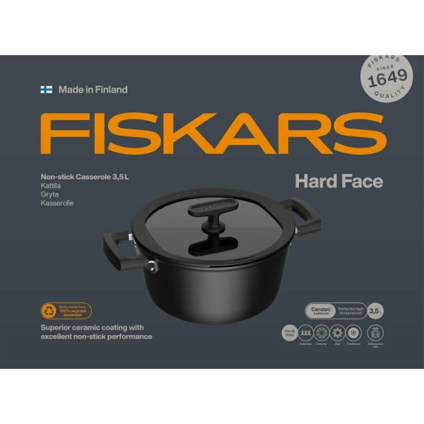 Hrnec Fiskars Hard face 1075526, 3,5l
