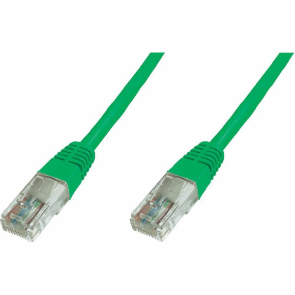 Digitus Patch Cable, CAT 6 UTP, AWG 26, měď, zelený 1m