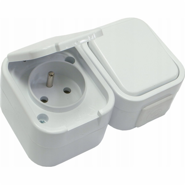 Instalační zásuvka + vypínač KOMBI GWN-1B