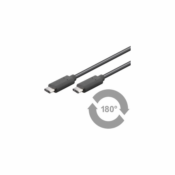 Goobay USB-C USB kabel – 0,5 m černý (67975)