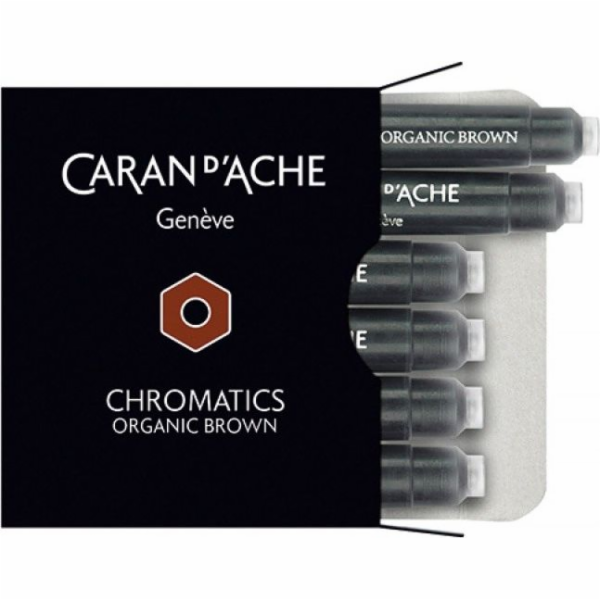 Caran d`Arche Chromatics hnědé inkoustové cartridge, 6 kusů