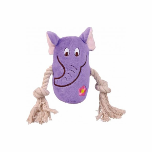 Trixie PLYŠOVÁ ZVÍŘÁTKA 13cm PIŠKÁNÍ 4 ks