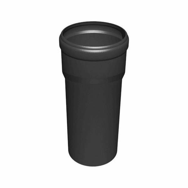 Almeva STARR Trubka s hrdlem 1m, DN 80 UV Stable Black