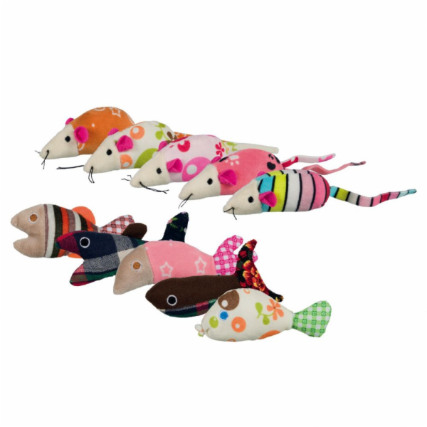 Trixie MYŠ/RYBÍ PLYŠ 9-12 cm (TX-40763)