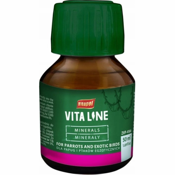Vitapol Vitaline Minerály pro exotické ptactvo 50ml