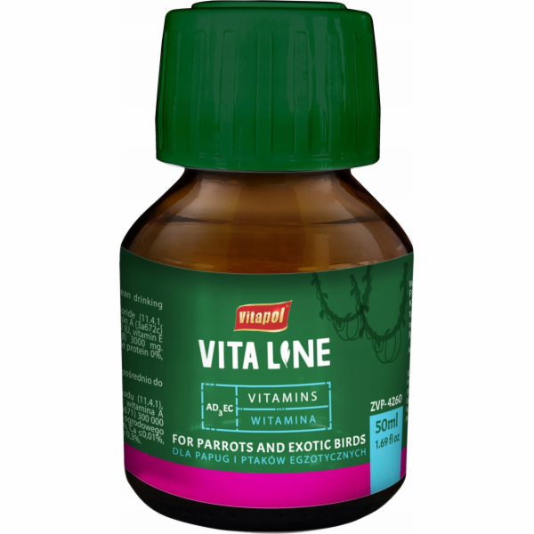 Vitapol Vitaline AD3EC pro exotické ptactvo 50ml
