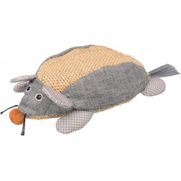 Trixie Mouse, sisal, látka, 30 cm, šedá