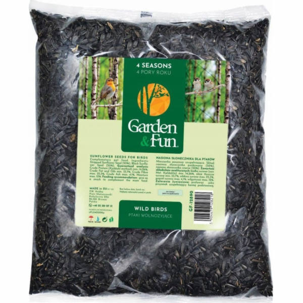 Slunečnicová semínka Garden&Fun Black 1,6 kg