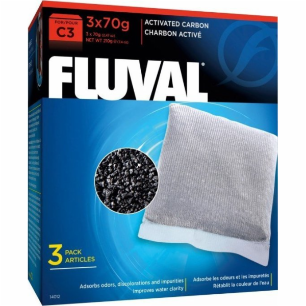 Fluval Carbon vložka pro C3 filtr, 3x70g