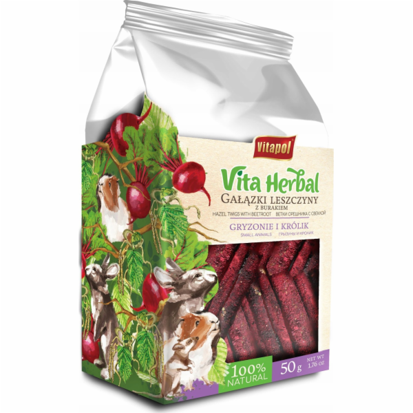 Vitapol Vita Herbal pro hlodavce a králíky - lískové větv...