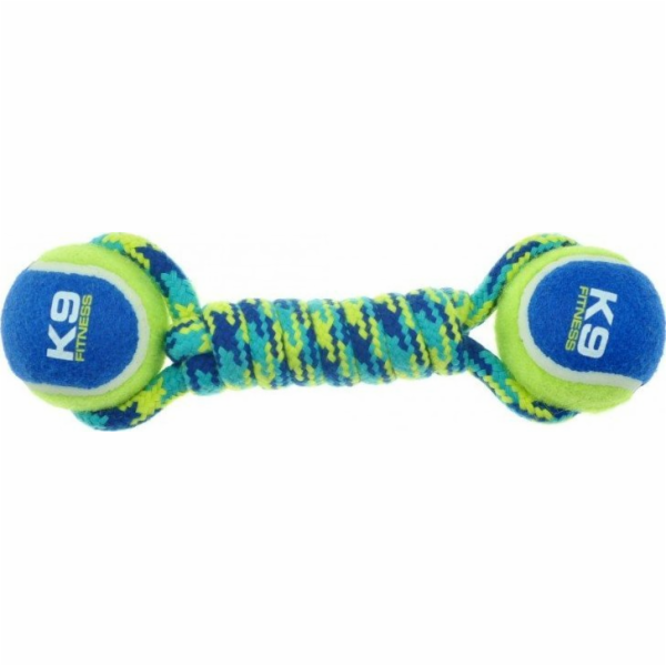 Zeus Rope činka se dvěma míčky Zeus K9 Fitness, 23 cm