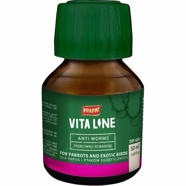 Vitapol Vitaline proti červům pro exotické ptactvo 50ml