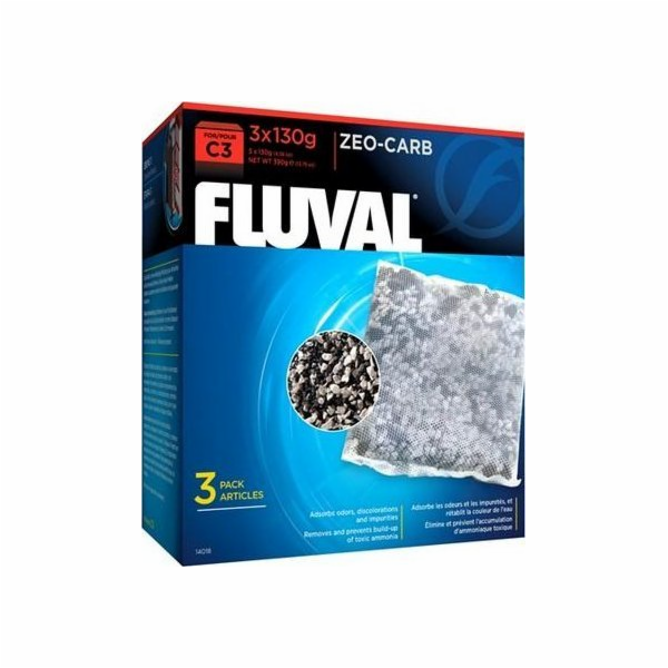 Uhlíková vložka Fluval Zeo-Carb pro filtr C3, 3x130g
