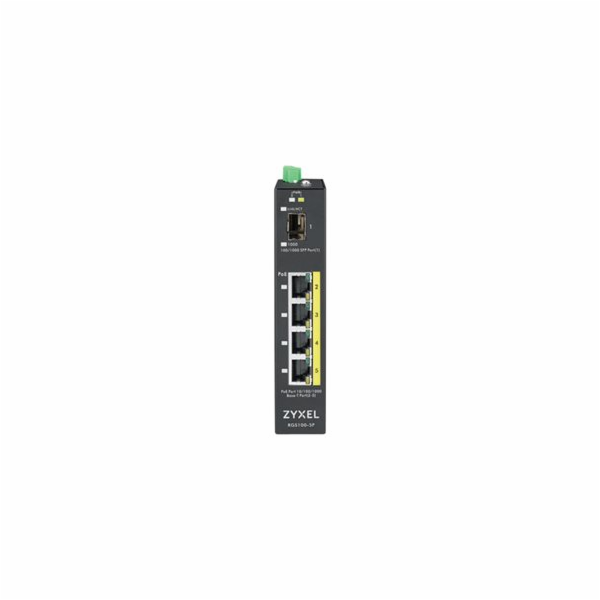 Zyxel RGS100-5P, 5  Port unmanaged PoE Switch, 120 Watt P...