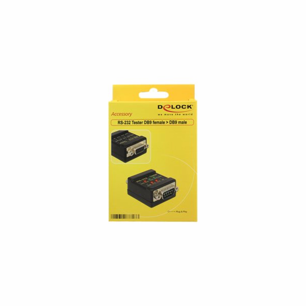 Delock RS-232 Tester DB9 female > DB9 male - Testovací za...