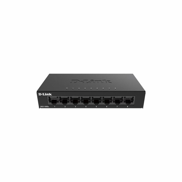 D-Link DGS 108GL - Přepínač - neřízený - 8 x 10/100/1000 ...