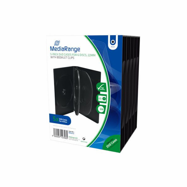 MediaRange Box na 6 CD/DVD 5 ks. (BOX35-6)