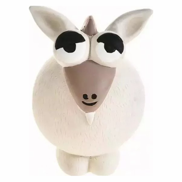 Hračka Barry King Dog, koza, vinyl, se zvukem, 12 cm