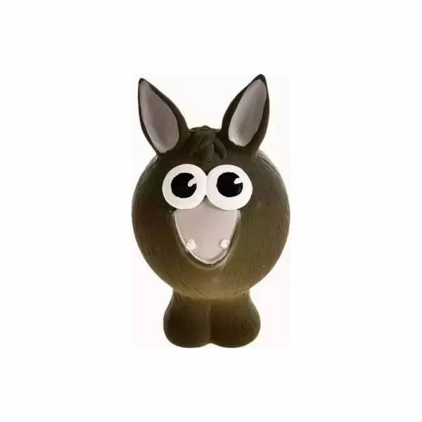 Hračka Barry King Dog, oslík, latex, se zvukem, 13 cm