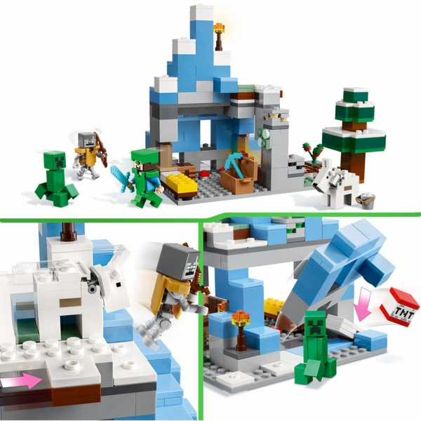 LEGO 21243 Minecraft Die Vereisten Gipfel, Konstruktionss...