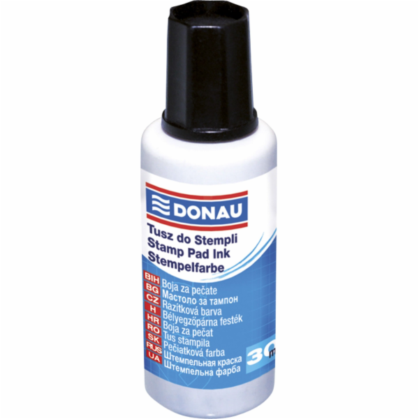 DONAU Razítková barva, 30 ml, černá