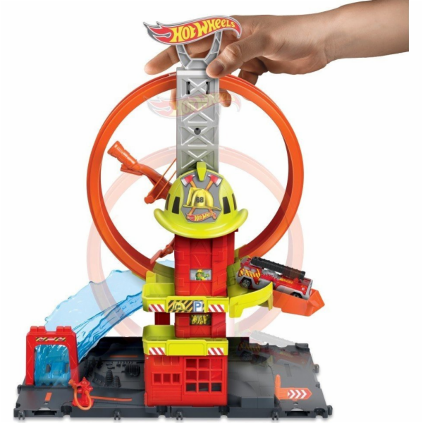 Mattel Hot Weels City super hasičská stanice se smyčkou H...