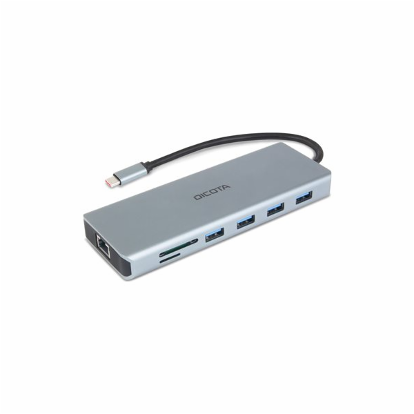 DICOTA Dokovací stanice 13 v 1 s USB-C, 4K HDMI/DP, PD 100 W