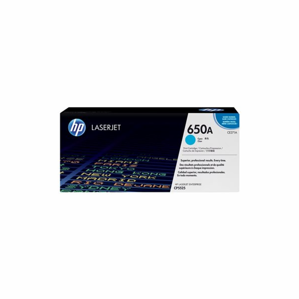 HP 650A - azurová - originál - LaserJet -