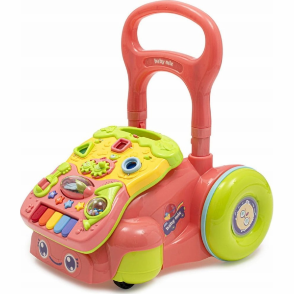 Dětské hrající chodítko Baby Mix růžové