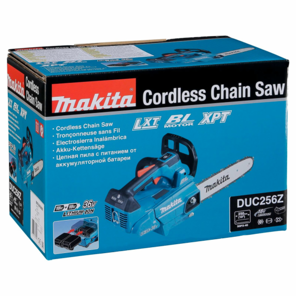 Makita Top Handle akumulátorová řetězová pila DUC256Z, 36...
