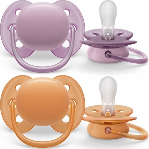 Šidítko Avent Ultrasoft Premium 6-18 m 2ks holčička