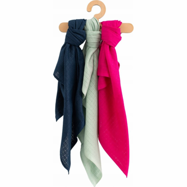 Bavlněné barevné pleny New Baby 70x80 cm  3 ks HOLKA