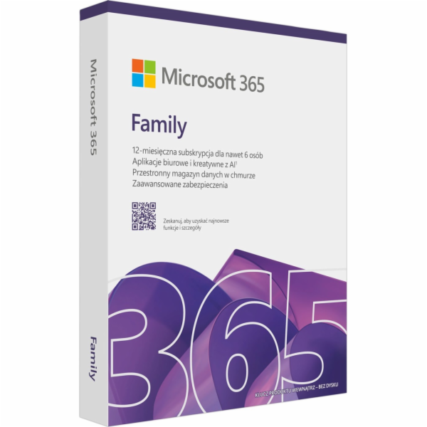 365 Family PL P10 1Y 6Users Win/Mac Medialess Box 6GQ-019...