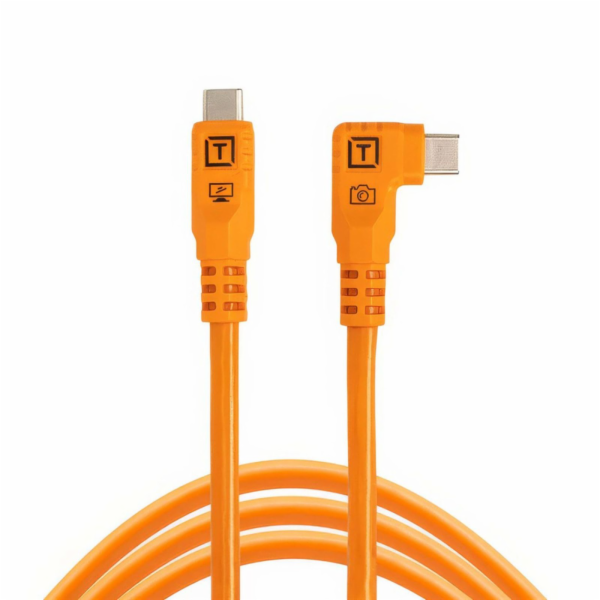 Tether Tools TetherPro USB-C Optima 10G rechts orange 1,8m