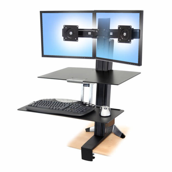 Ergotron WorkFit-S Dual Workstation - Nástavec na stůl - ...