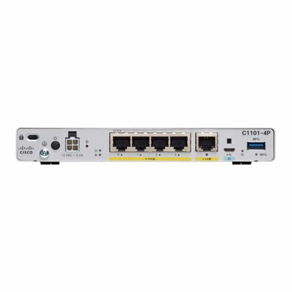 Cisco Integrated Services Router 1101 - Směrovač 4portový...