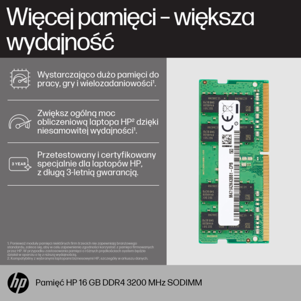 HP - DDR4 - modul - 16 GB: 1 x 16 GB - SO-DIMM 260-pin - ...