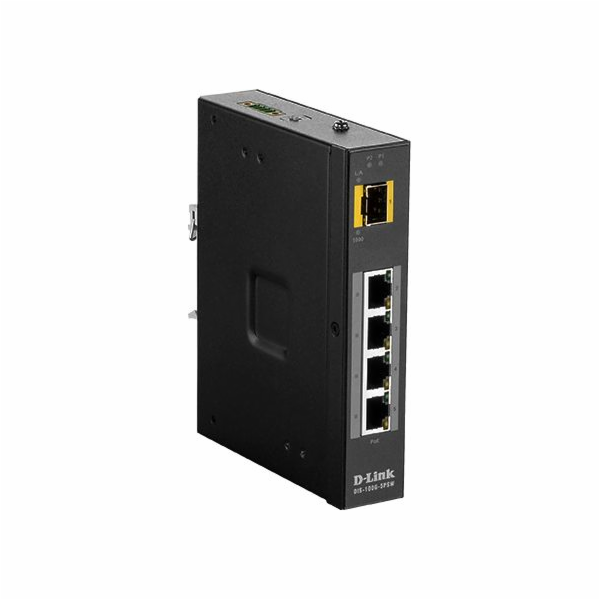 D-Link DIS 100G-5PSW - Přepínač - neřízený - 4 x 10/100/1...