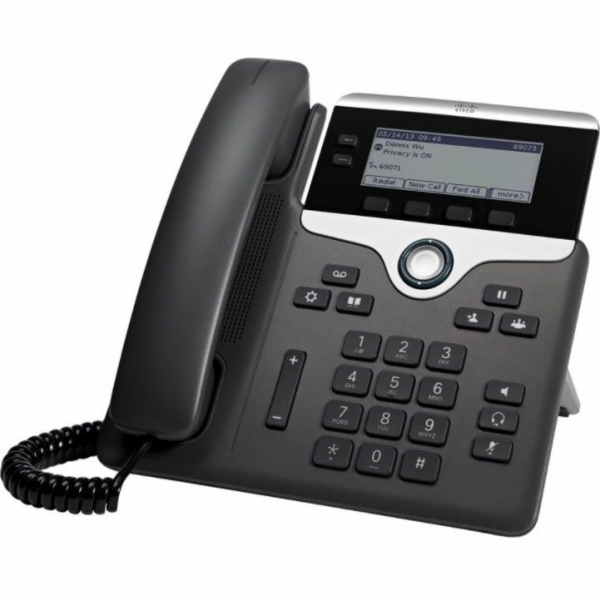 Cisco IP Phone 7821 - Telefon VoIP - SIP, SRTP - 2 linky