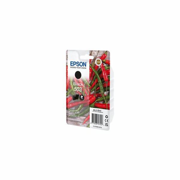 Epson 503 - 4.6 ml - černá - originální - blistr - inkous...