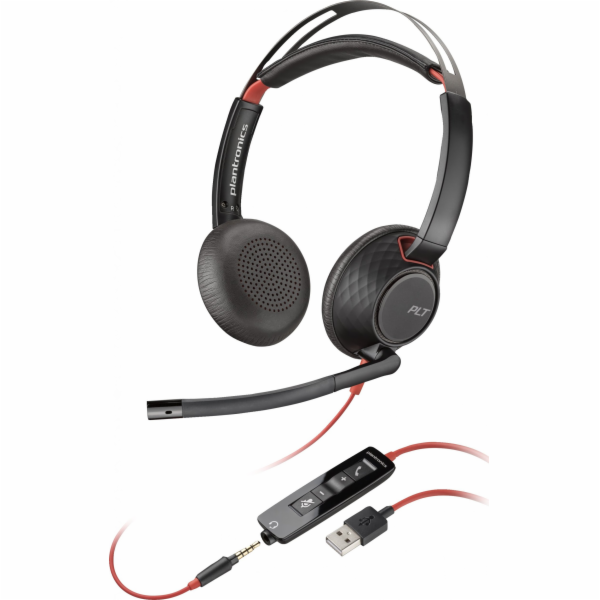Poly Blackwire C5220 - Blackwire 5200 series - náhlavní s...
