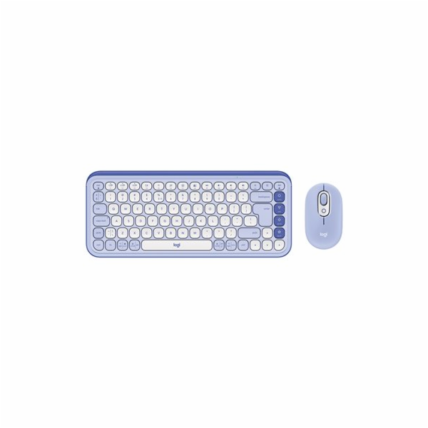 Logitech POP Icon Combo - Klávesnice a sada myši - bezdrá...