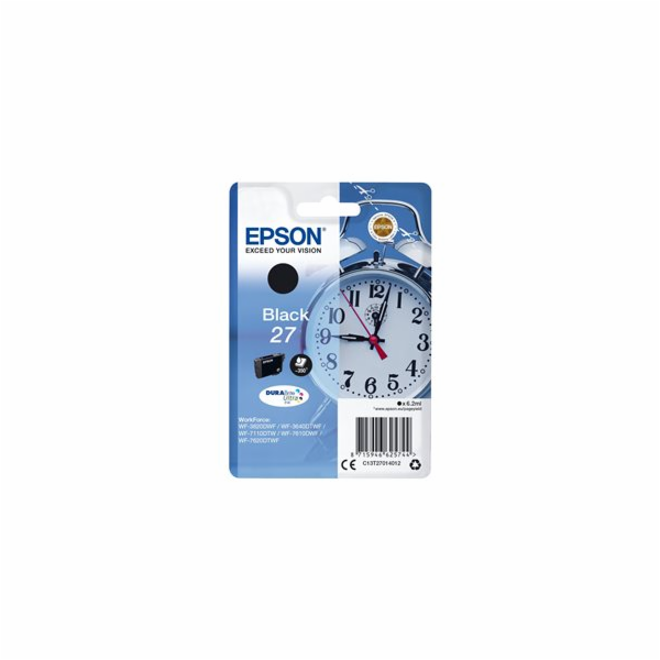 Epson 27 - 6.2 ml - černá - originální - blistr s RF / ak...
