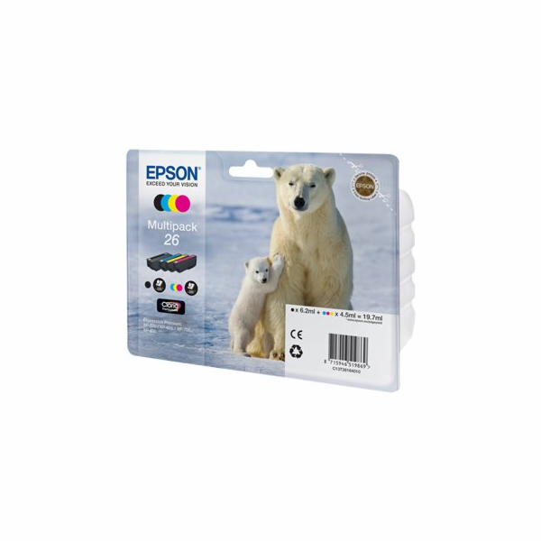 Epson 26 Multipack - 4-balení - černá, žlutá, azurová, pu...