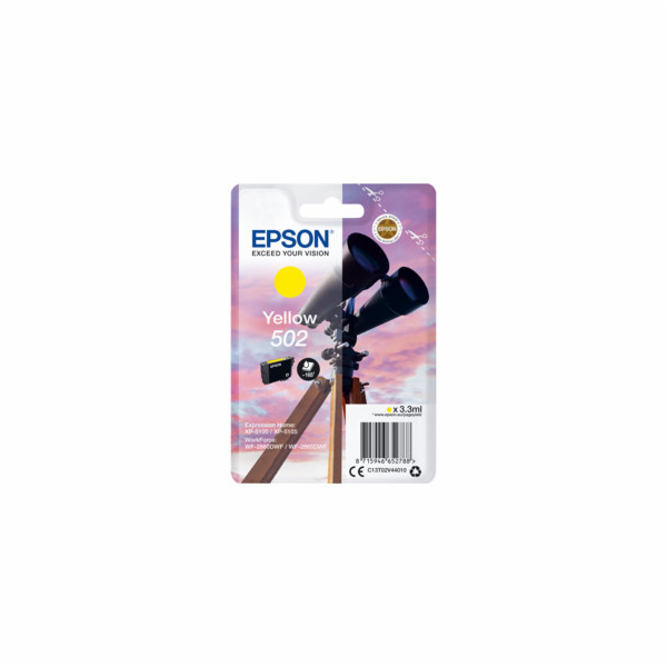 Epson 502 - 3.3 ml - žlutá - originální - blistr s RF / a...