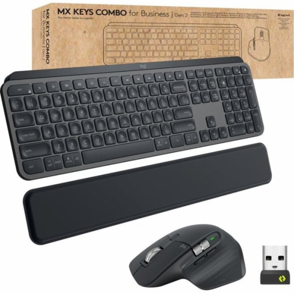 Logitech MX Keys Combo for Business - Klávesnice a sada m...