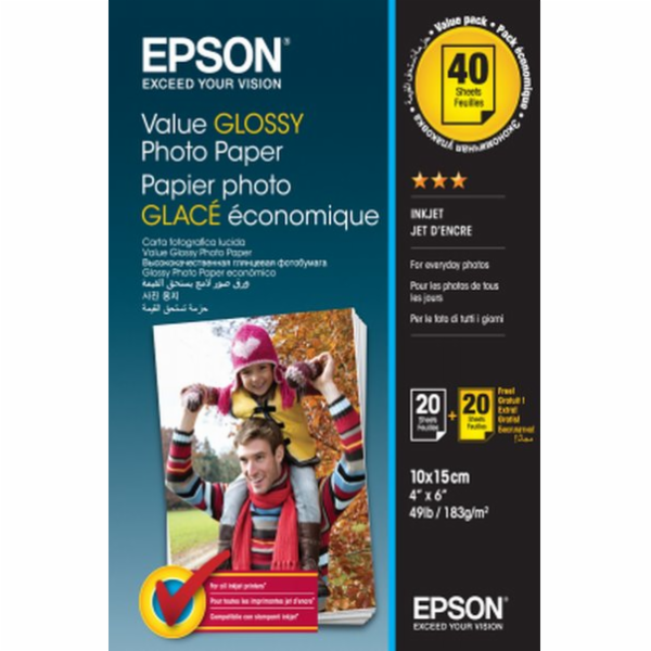 Epson Value Photo Paper Glossy - Lesklý - 100 x 150 mm 20...