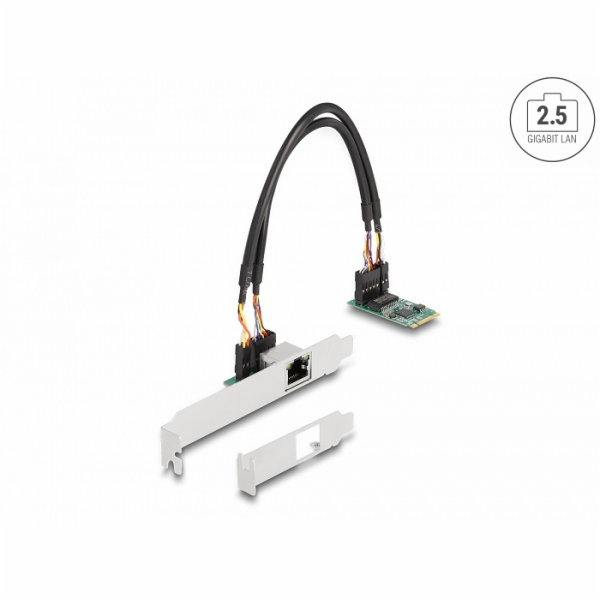 Delock Převodník M.2 Key B+M 1 x RJ45 2,5 Gigabit LAN